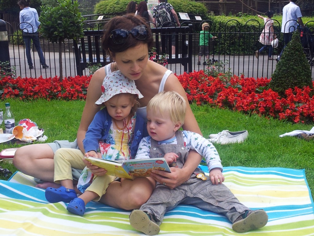 Well deserved lunch in the zoo