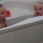 Bath time with Alessia