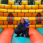 Bouncing castle with Maman