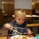 Handling the chopsticks