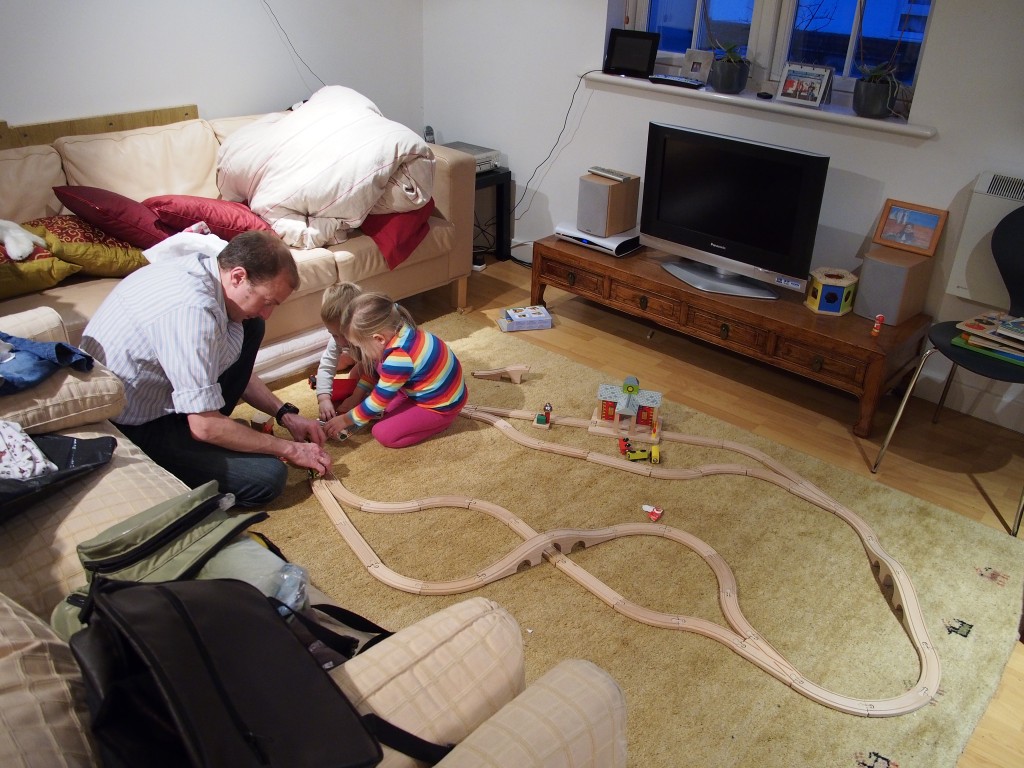 Playing with my new toys