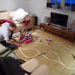 Playing with my new toys