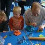 Three children playing