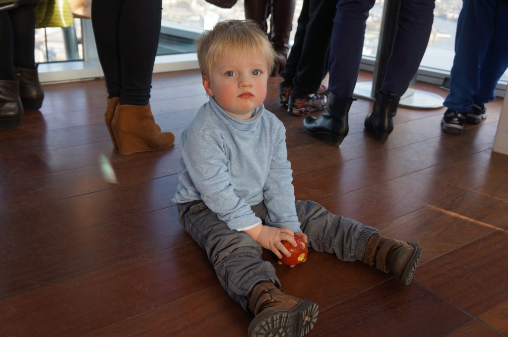 Eating apple in high altitude