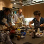 Preparing the turkey