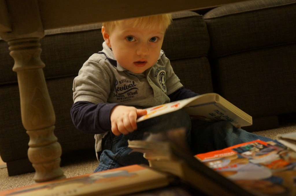 Hiding under the table