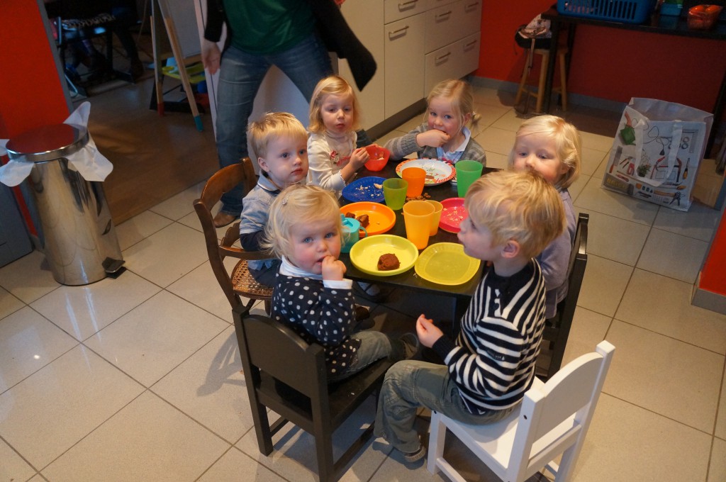 Supper with young friends