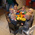 Supper with young friends