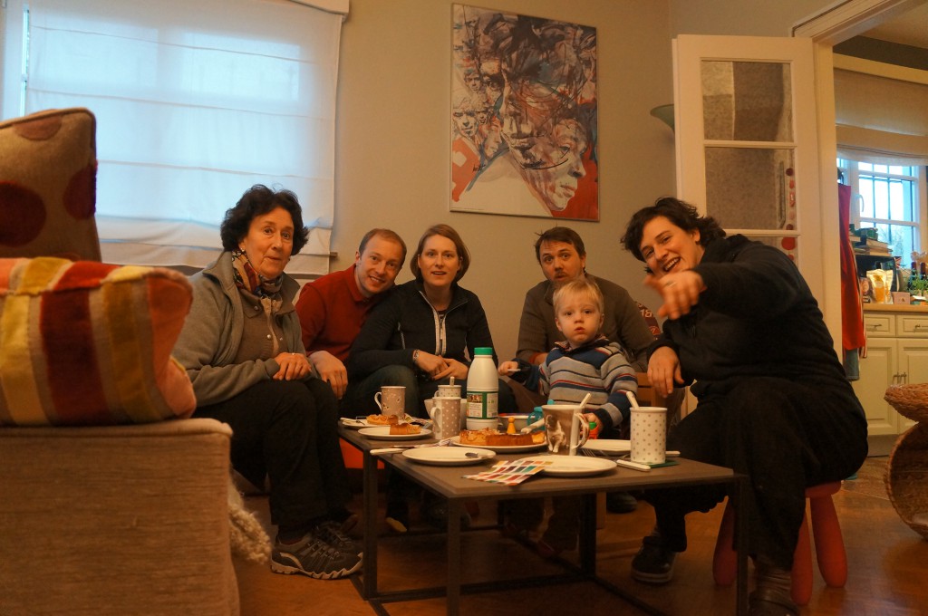 Enjoying home made cookies