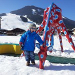 What is the giraffe doing here