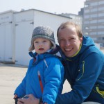 On the sea with my hat