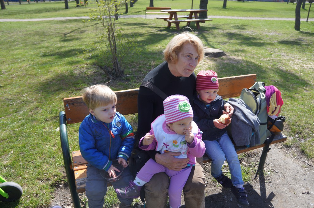 Playground in Prater with Oma