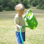Watering can at the villa