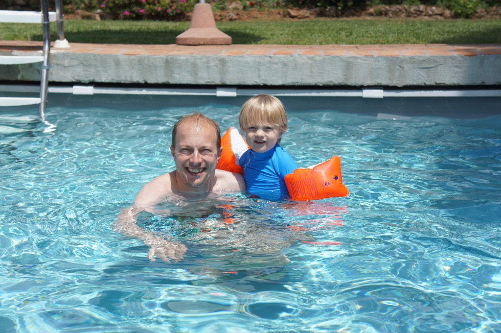 Swimming in the cold pool