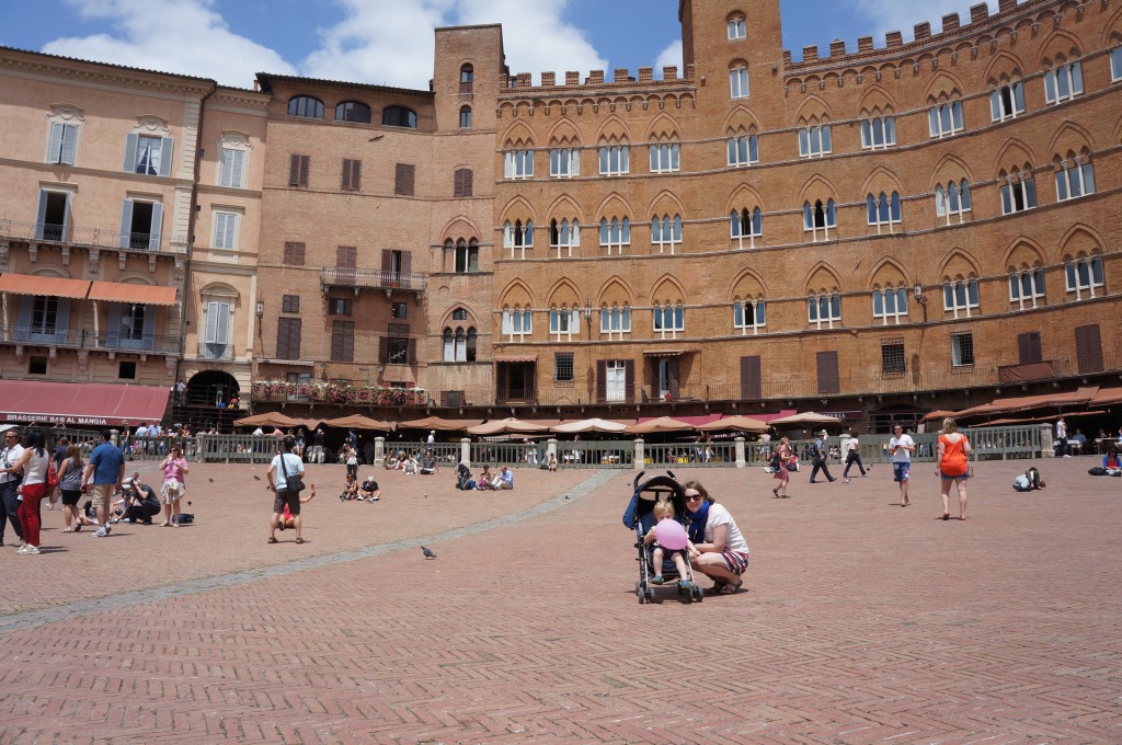 The piazza world famous for the Palio
