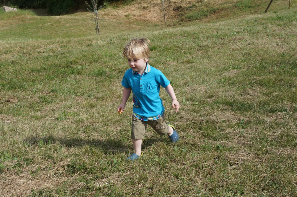 Running in the fields