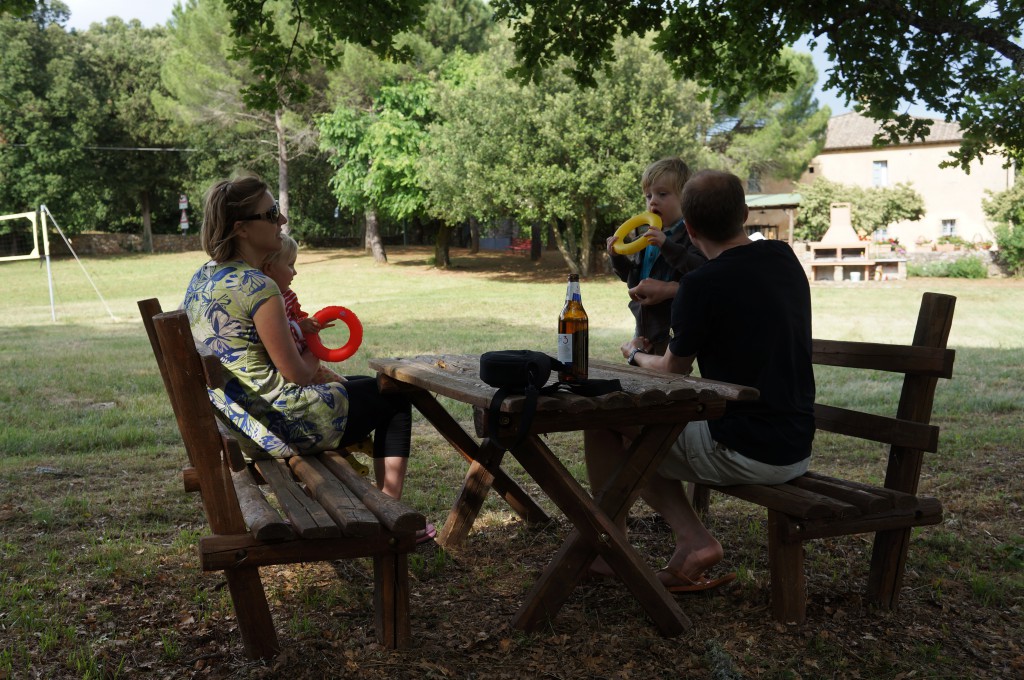 Found a bench in the woods