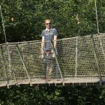 Hanging bridge in Pairi Daiza