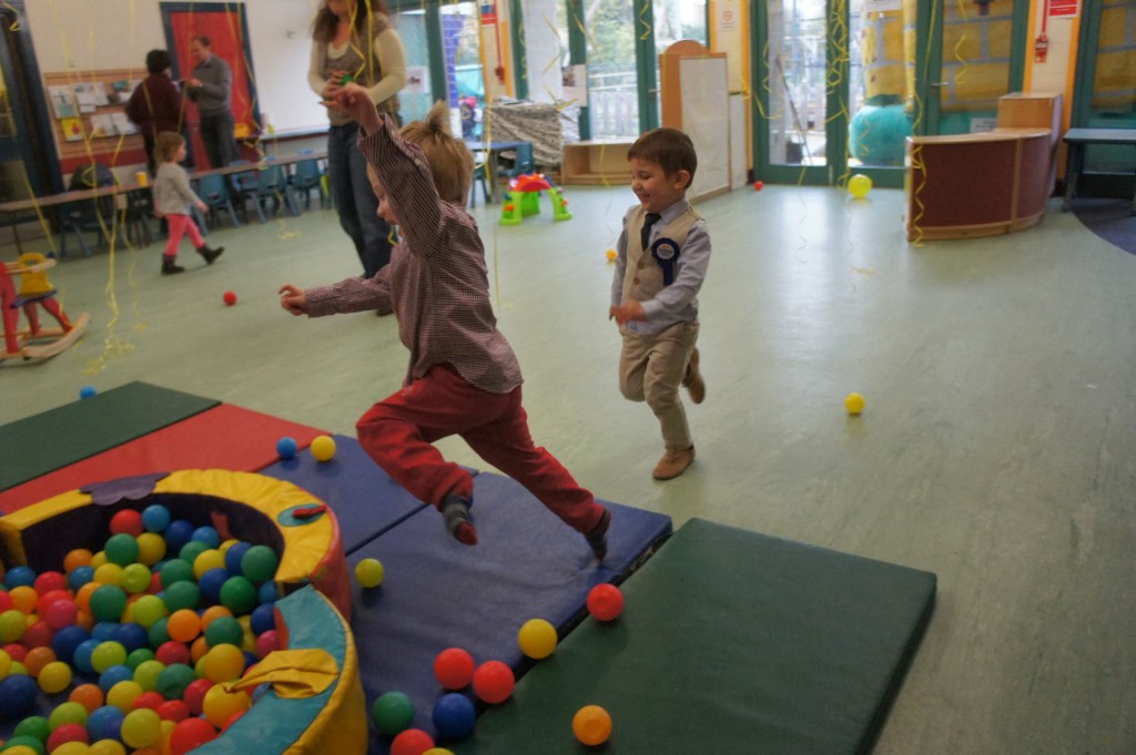 One little monkey jumping