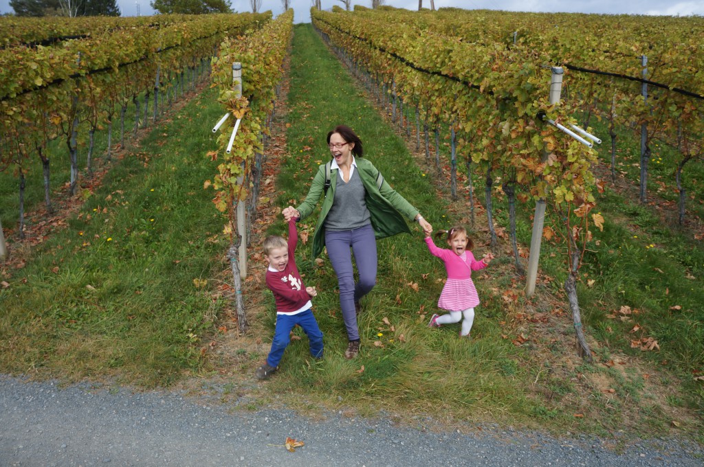 Running down the vines