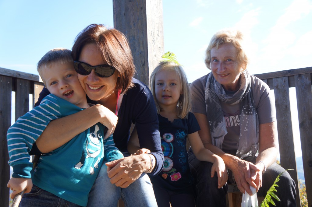 Cuddling with Auntie