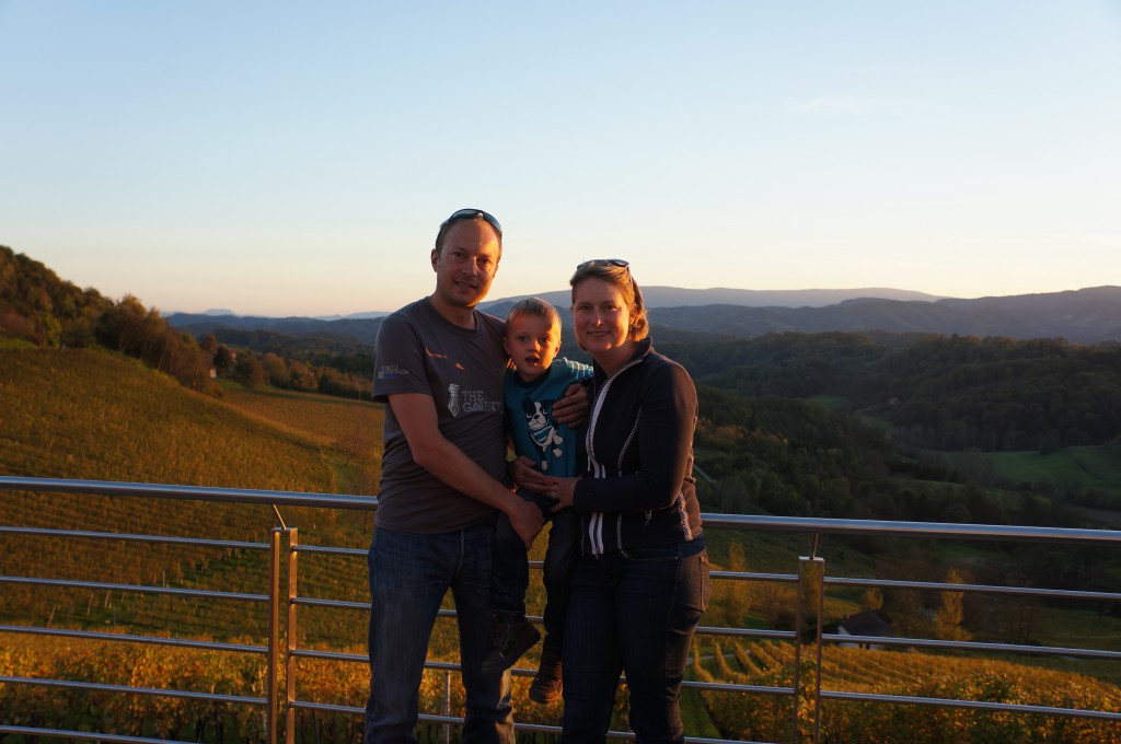 Slovenia in the background