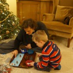 Playing with my presents Playing with my presents